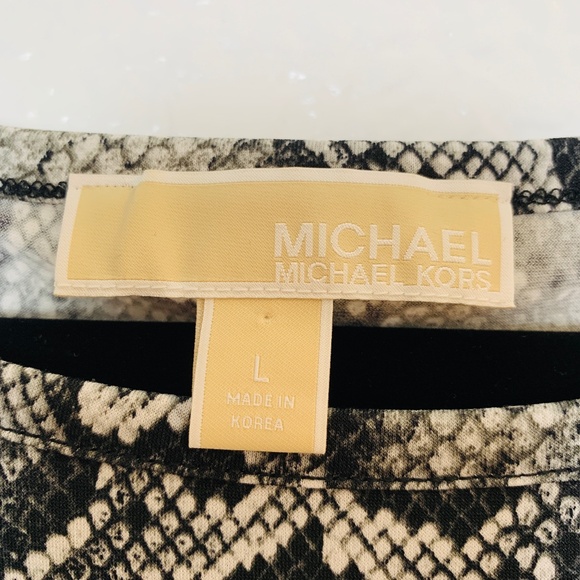 MICHAEL Michael Kors Sheath Dress Large Animal Snake Reptile Print - Picture 4 of 11